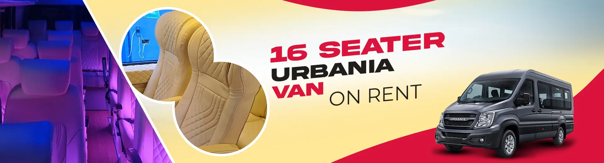 16 Seater Urbania Van on Rent