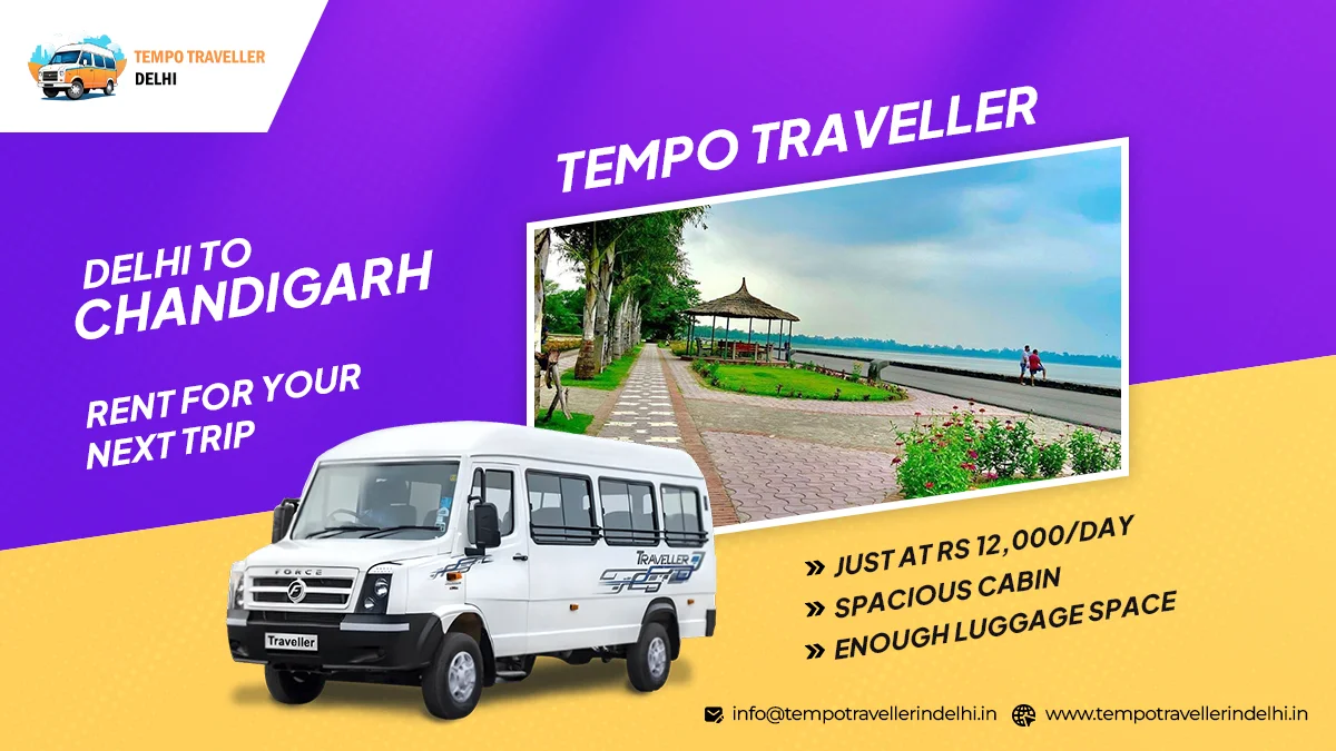 Delhi to Chandigarh Tempo Traveller