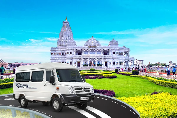 Faridabad to Mathura Tempo Traveller