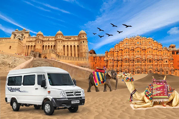 Noida to Jaipur Tempo Traveller
