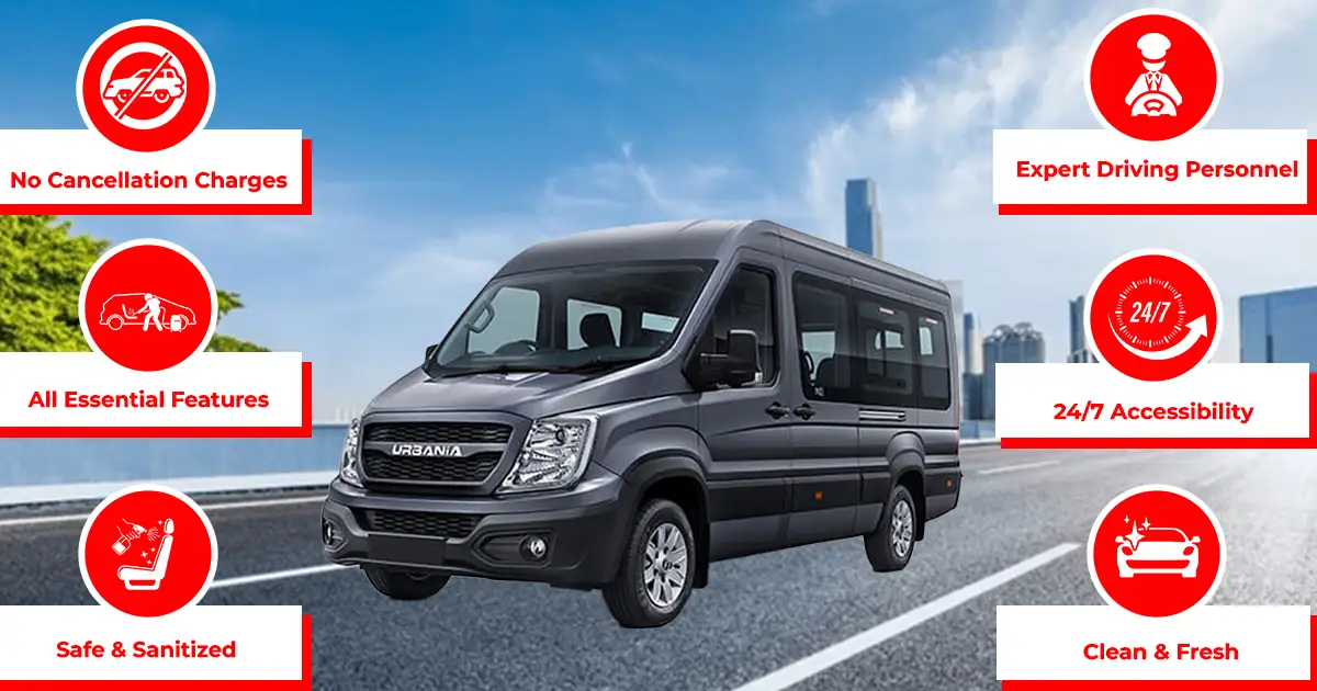 Urbania Tempo Traveller Rent Fare